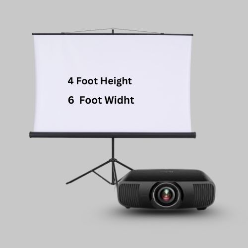 Projector on rent With Screen – 4X6F