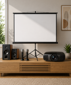 Projector on rent with big screen and audio setup in Pune Projector on rent Big Screen With Audio Setup secondary image