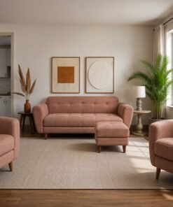 4 Seater Sofa | Wooden Sofa Set image