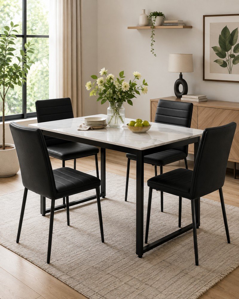 4 seater dining table on rent