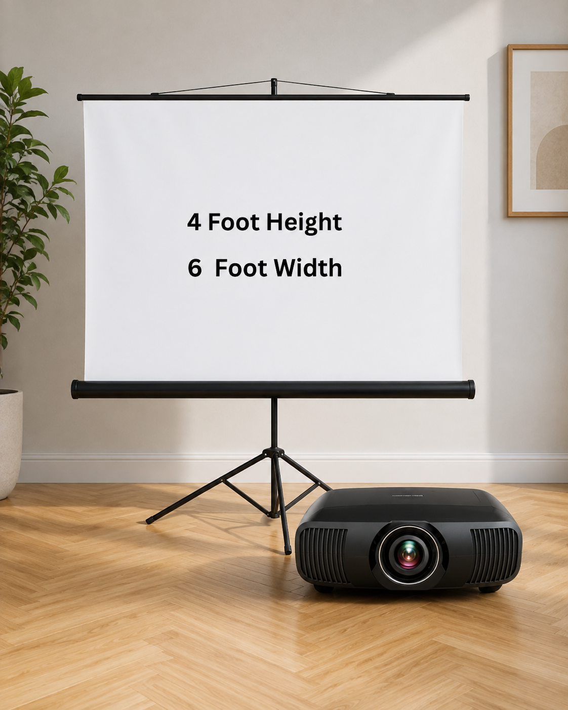 Projector on rent in Pune from Appliances On Rent for events, office, and home use Projector on rent With Screen - 4X6F secondary image