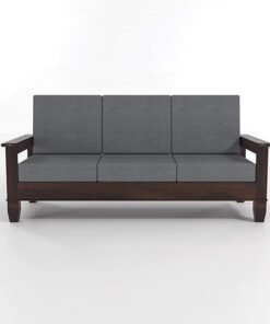 Wood 3-Seater Sofa