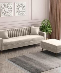 4 Seater Fabric Sofa for Home Office Guests Living Room