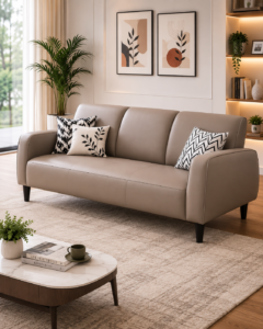 Cozy Leather Sofa On Rent in pune & sofa on rent in pcmc