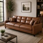 Cozy Leather Sofa 5 Seater secondary image