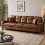 Cozy Leather Sofa 5 Seater image secondary image