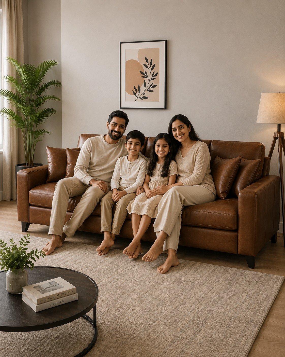 Cozy Leather Sofa 5 Seater secondary image
