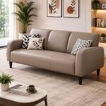 Cozy Leather Sofa On Rent in pune & sofa on rent in pcmc