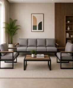 iron 5 seater sofa on rent secondary image
