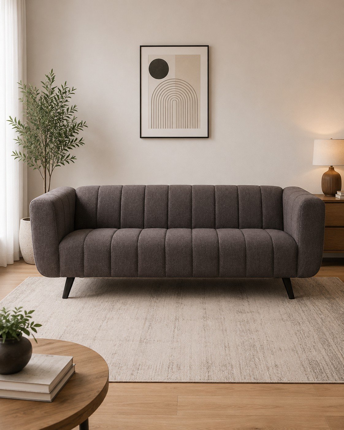 Misty Grey Sofa - 3 Seater