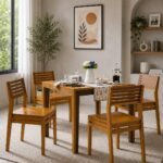 Pico Solid Wood 4 Seater Dining Set secondary image