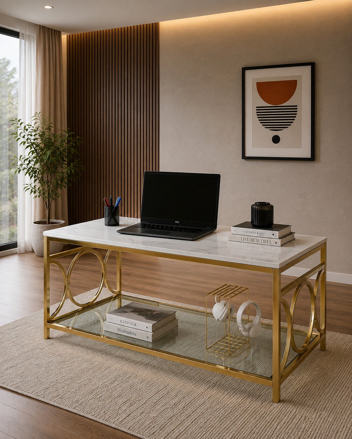 The Luxe Marble Center Table