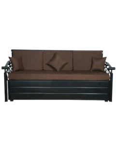 Metal Single Size Sofa Cum Bed with Hydraulic Storage