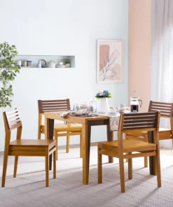 Pico Solid Wood 4 Seater Dining Set