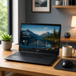 Acer laptop on rent with modern workspace setup for students, professionals, and businesses