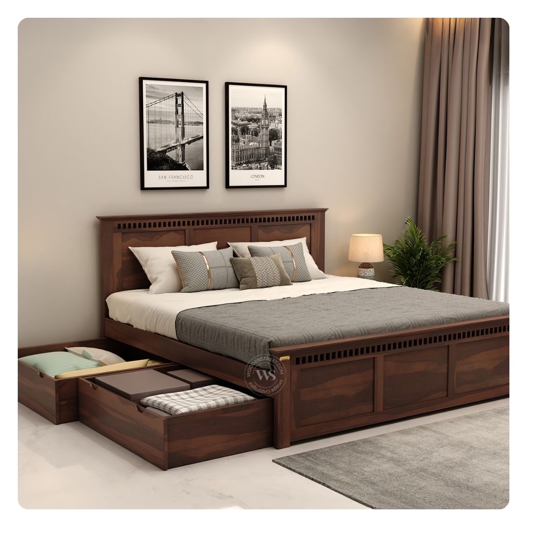 wooden-double-bed