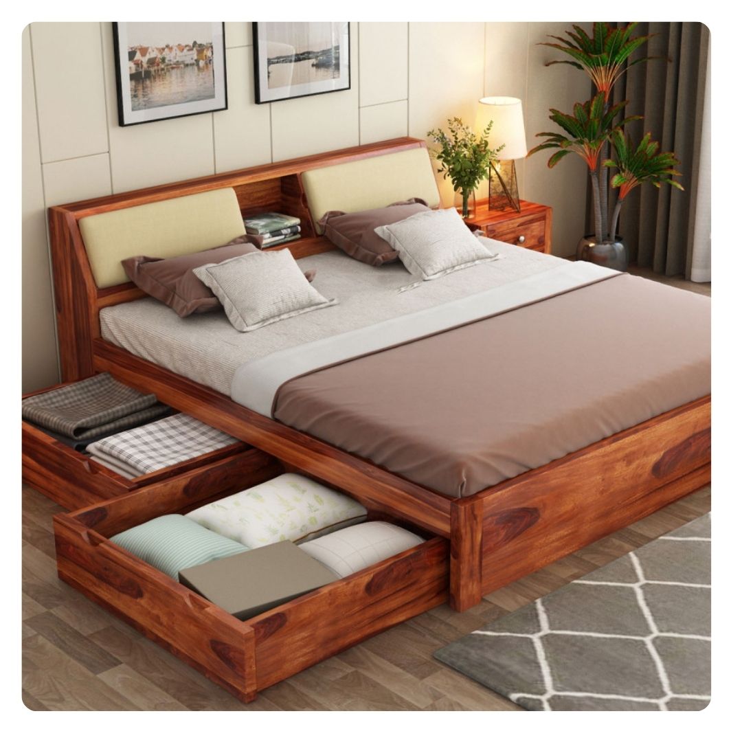 wooden-double-bed