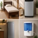 Wooden Single Bed+Washing Machine+Fridge+Water Purifier Combo secondary image