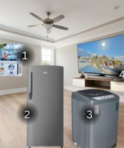 Essential Home Combo – Washing Machine, Fridge, Purifier & TV on Rent