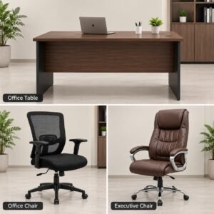 Office chair+office table+executive chair