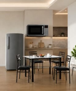 Dining Table + Fridge + Microwave