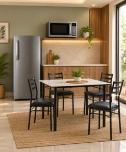 All-in-One Essentials: Dining Table + Fridge + Microwave secondary image