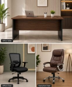 Office chair+office table+executive chair secondary image