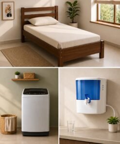 Smart Living Combo – Single Bed, Washing Machine & Water Purifier on Rent secondary image