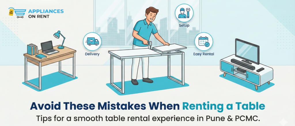 Common mistakes when renting a table