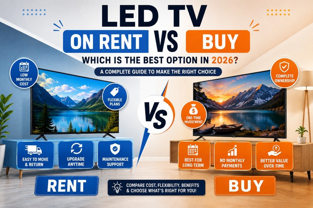 led tv on rent
