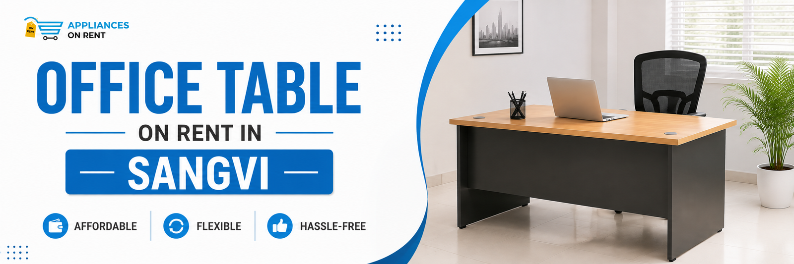 office table on rent in sangvi