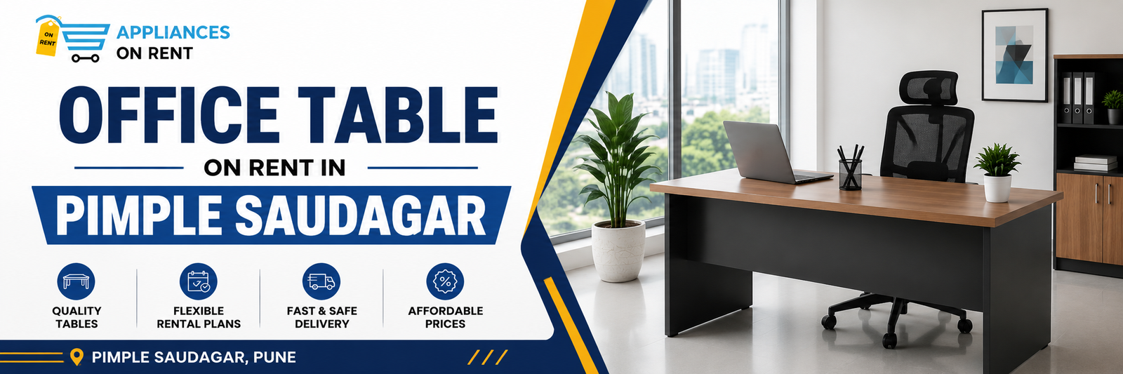 office table on rent in pimple saudagar
