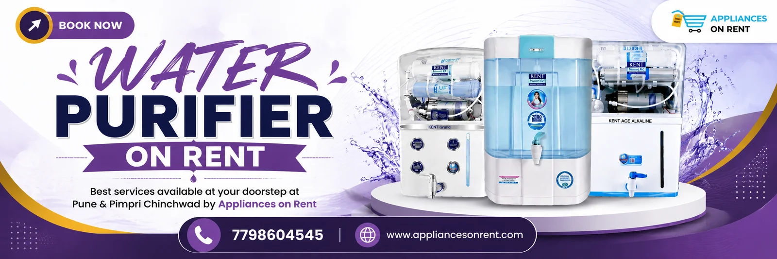 water purifier on rent