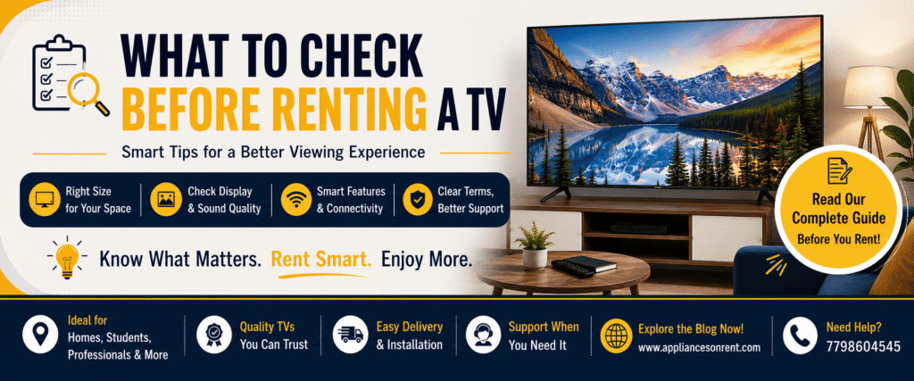What to Check Before Renting a TV: A Complete Guide for Smart Renters